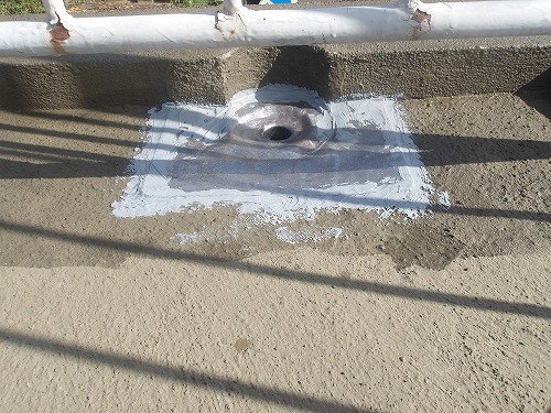 倉敷市児島N社様　ウレタン防水通気緩衝工法