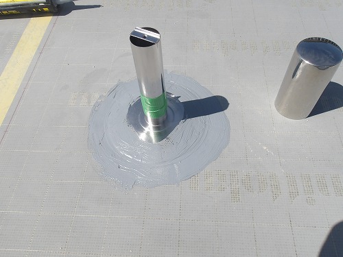 倉敷市児島N社様　ウレタン防水通気緩衝工法