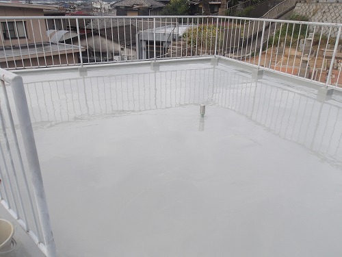 倉敷市児島N社様　ウレタン防水通気緩衝工法